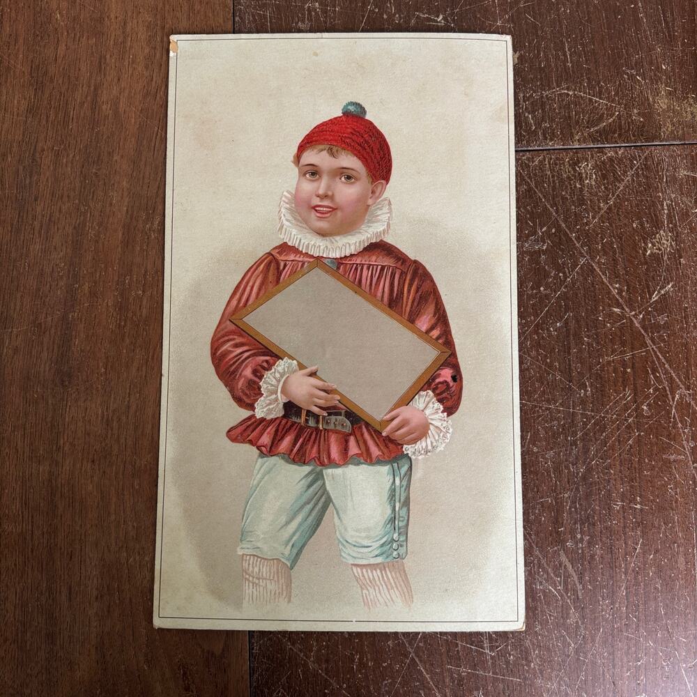 Dannemiller's Cordova Coffee‎ Victorian Era advertising POSTER Boy holding sign